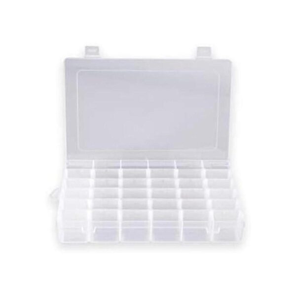 Caja organizadora de plástico con 36 compartimentos caja