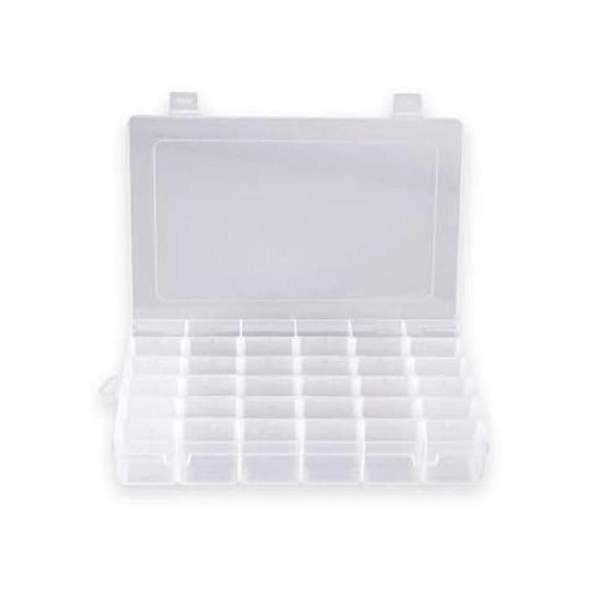 Caja organizadora de plástico con 36 compartimentos caja