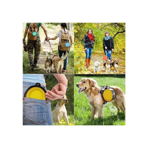 Tazón plegable para perros de viaje para perros 12 onzas