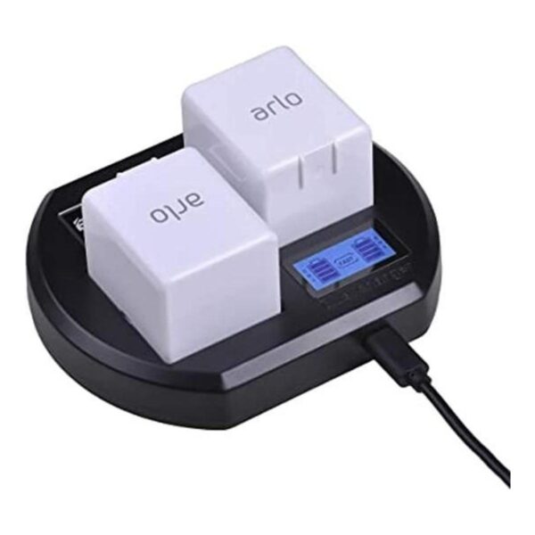 Batmax Rapid LCD Display USB Dual Battery Charger for Arlo_1