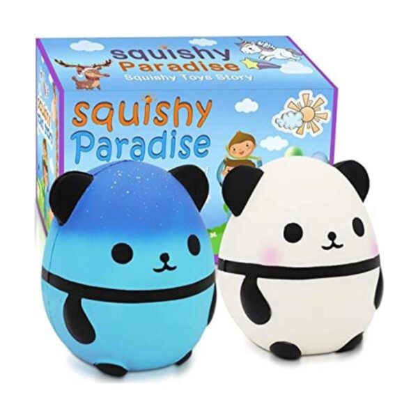 Juguetes blandos de panda jumbo Squishies Paquete de 2_1