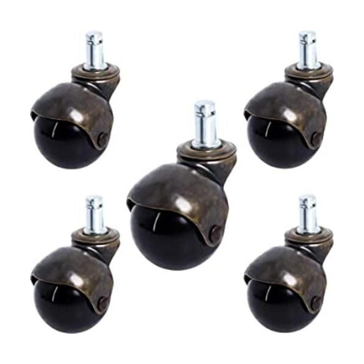 Podoy Ruedas giratorias antiguas para muebles bola de