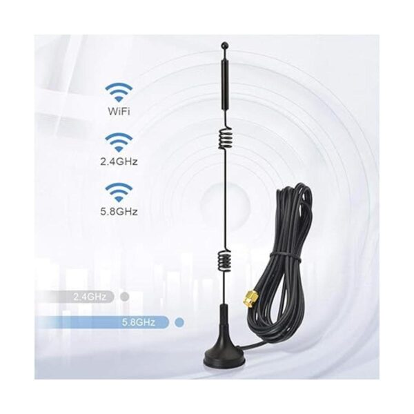 Bingfu Doble banda WiFi 2.4GHz 5.8GHz 9dBi base magnética_3
