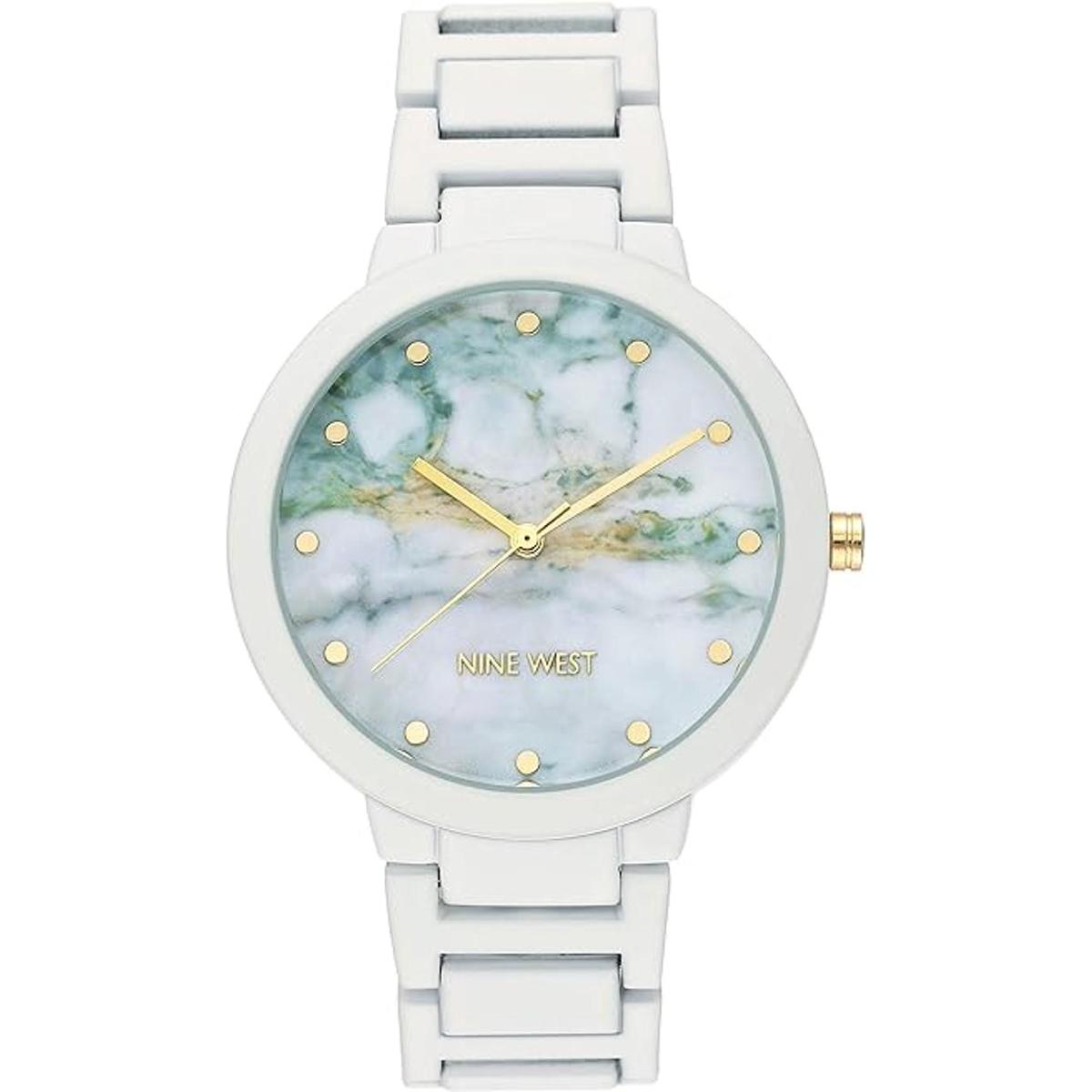 Nine West Womens Rubberized Bracelet Watch