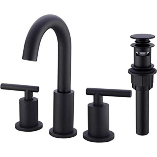 TRUSTMI grifo para lavamanos de baño. Negro