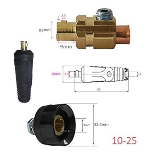 Cable de soldadura TIG DKJ1025 DKZ1025 200Amp Dinse de_2