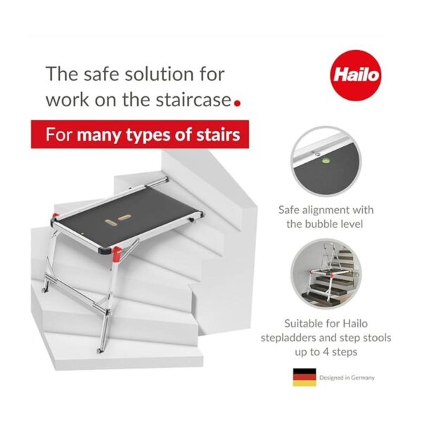 Hailo TP1 Plataforma de escalera Rieles y pies_2