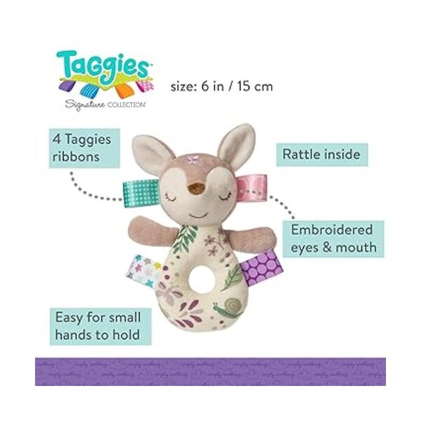 Taggies Sonajero suave bordado Flora Fawn_3