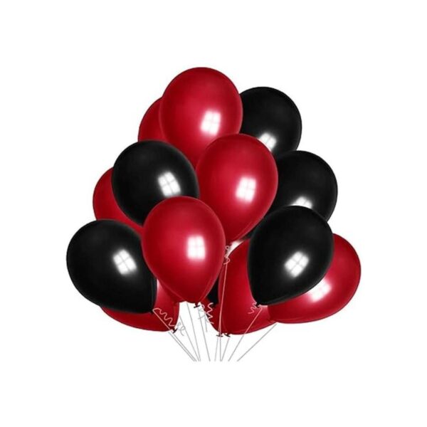Decoraciones de graduación de color rojo negro y rojo 2021