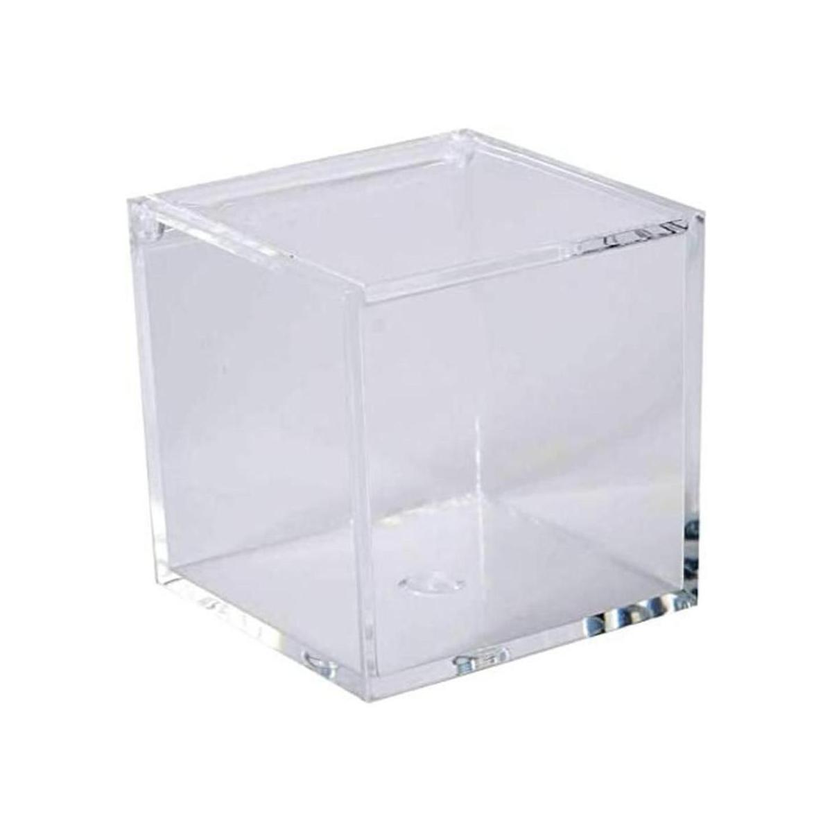 Hammont Cajas acrílicas transparentes paquete de 6