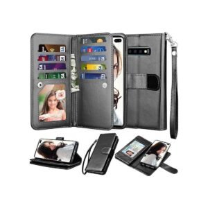 Njjex Funda tipo cartera para Galaxy S10 Plus funda para_1