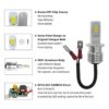 DODOFUN H3 Juego de 2 bombillas LED antiniebla_3