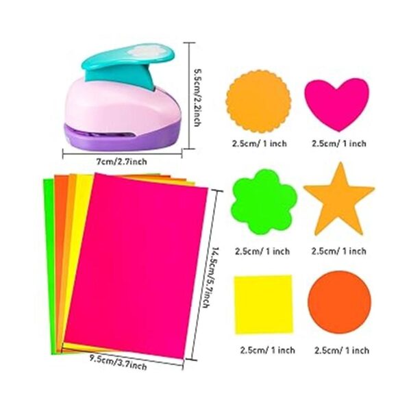 Perforadores de papel de 1 pulgada con papel adhesivo para