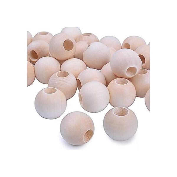Jdesun 50 cuentas de madera cuentas sueltas de madera