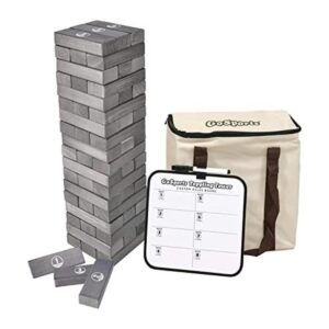 GoSports Torre grande de bloques apilables con reglas de_1