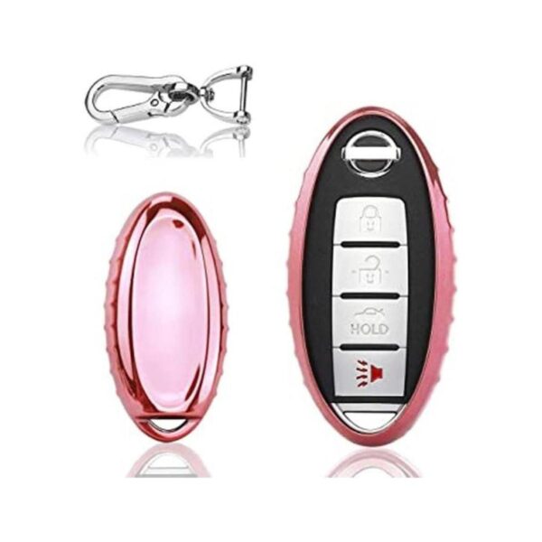 QBUC Funda para llave Nissan. Universal NissanRosa_1