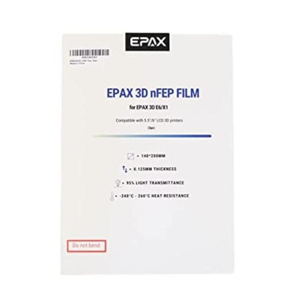 EPAX nFEP Lámina de película de 7.874 x 5.512 in de_1