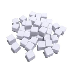 Nakimo Dados blancos en blanco de 0.630 in para juegos de_1