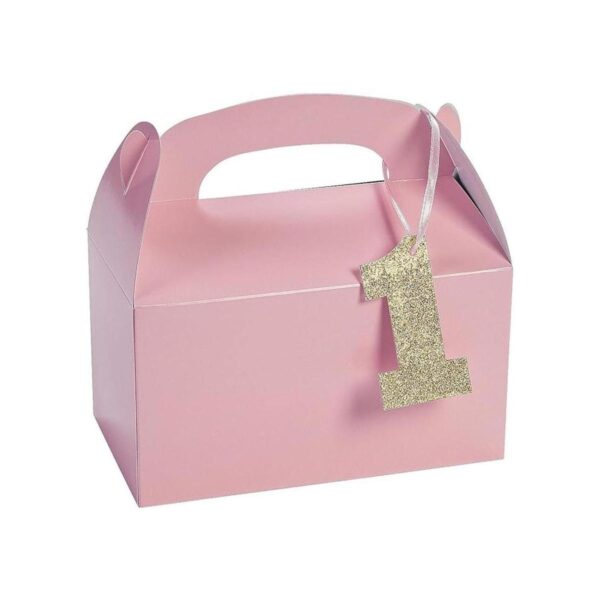 Cajas de regalo para primer cumpleaños con etiquetas_1
