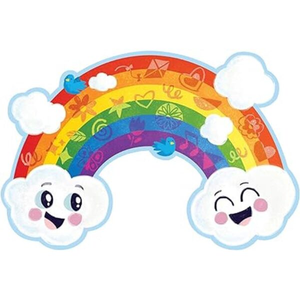 Peaceable Kingdom Shimmery Rainbow Floor Puzzle 35 piezas_2