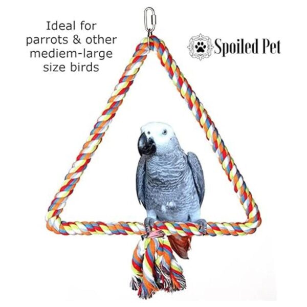 Spoiled Pet Percha triangular grande de algodón para