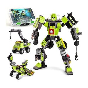 JitteryGit Juguete de construcción de robots regalo_1