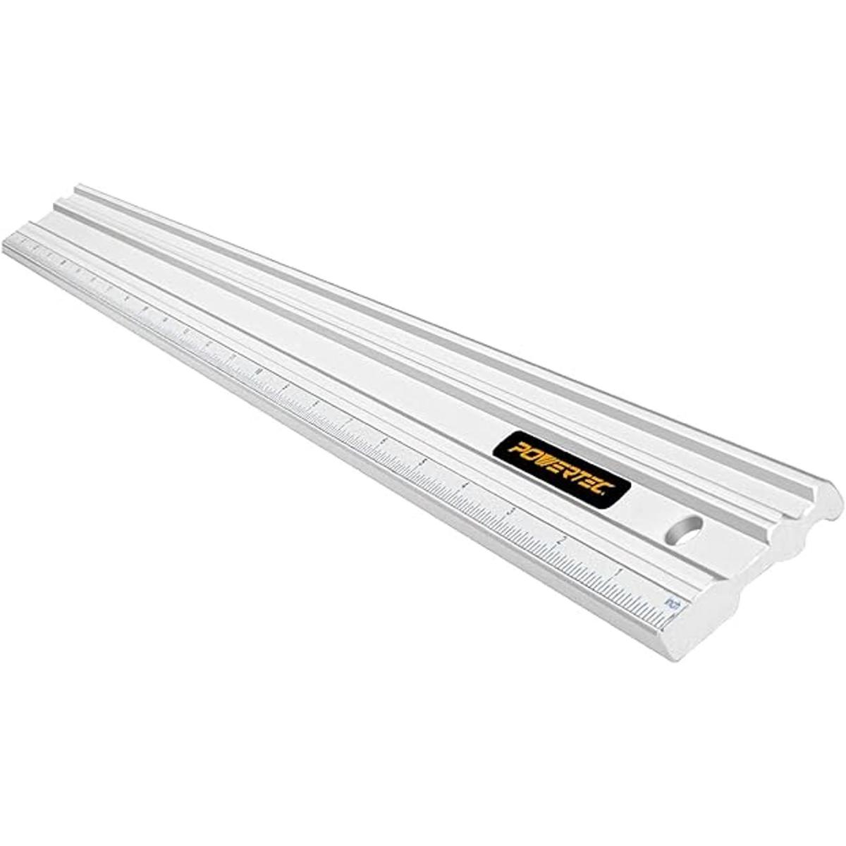 POWERTEC 71227 Borde recto de aluminio anodizado de 24