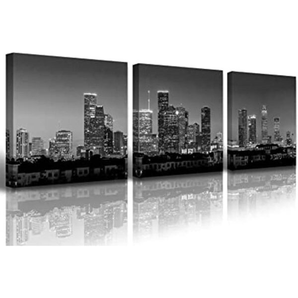 Houston Skyline Arte de pared en lienzo Cuadros de_1