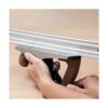 POWERTEC 71227 Borde recto de aluminio anodizado de 24