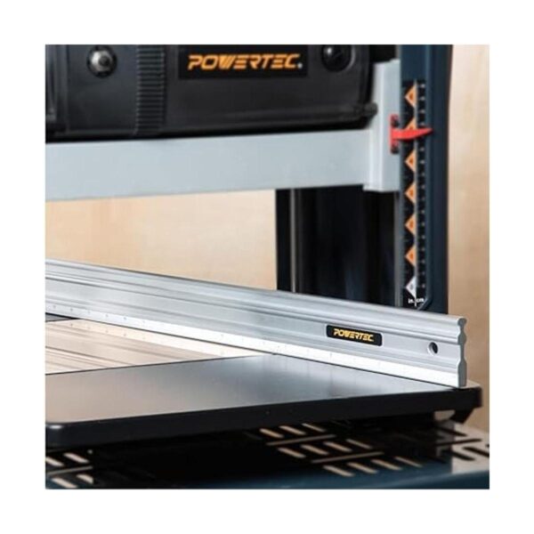 POWERTEC 71213 Borde recto de aluminio anodizado de 18