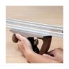 POWERTEC 71213 Borde recto de aluminio anodizado de 18