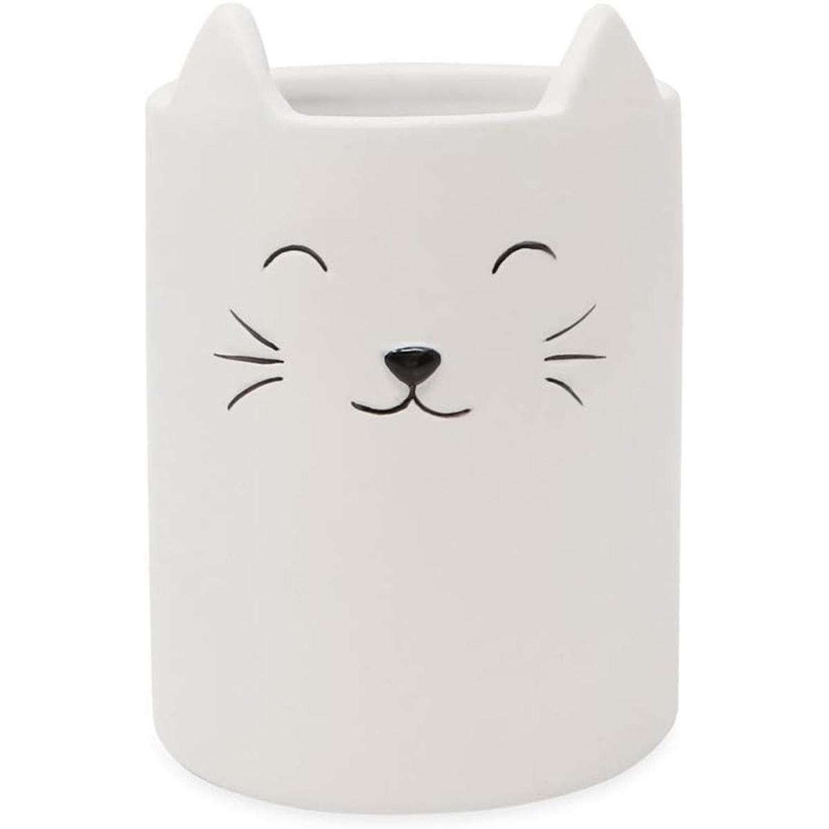 Isaac Jacobs Soporte para brochas de maquillaje de gato