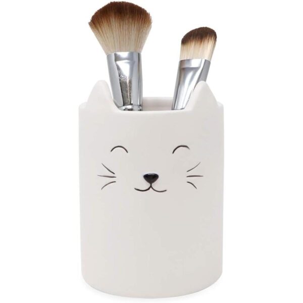 Isaac Jacobs Soporte para brochas de maquillaje de gato_2