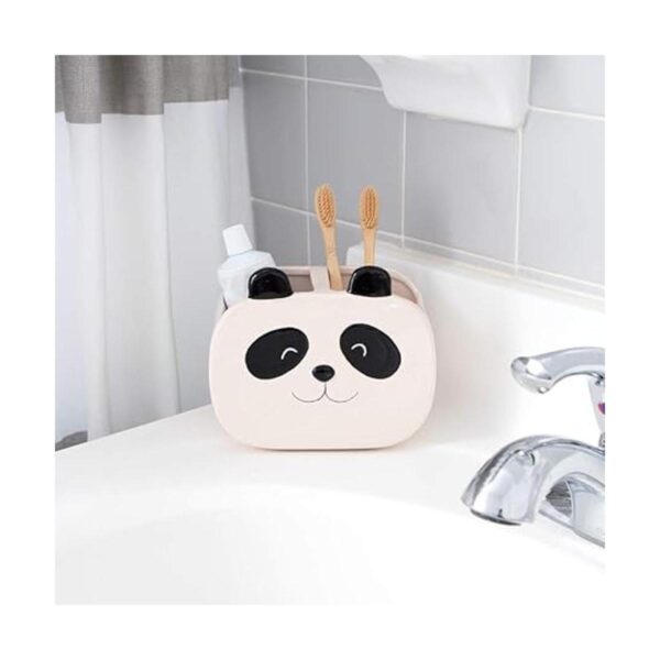Isaac Jacobs Soporte para brochas de maquillaje de panda_5