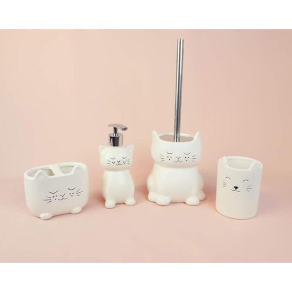 Isaac Jacobs Soporte para brochas de maquillaje de gato_5