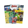 Juego de calcomanías de superhéroe para niños y niñas más