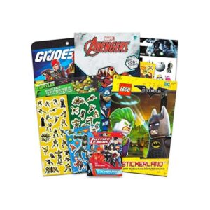 Juego de calcomanías de superhéroe para niños y niñas más