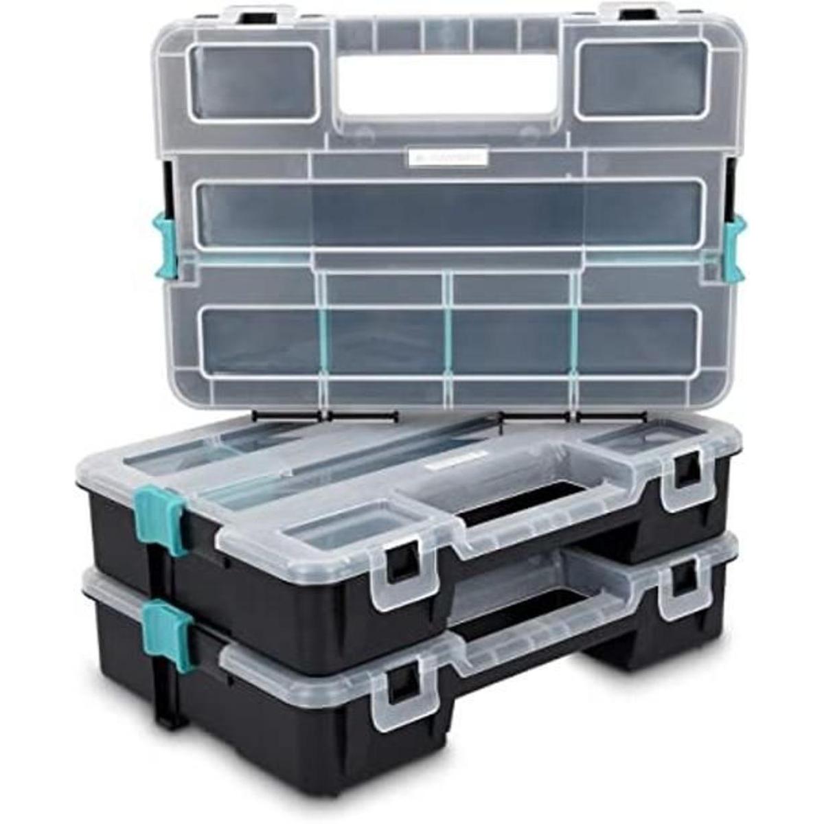 Navaris Caja de almacenamiento de plástico estuche