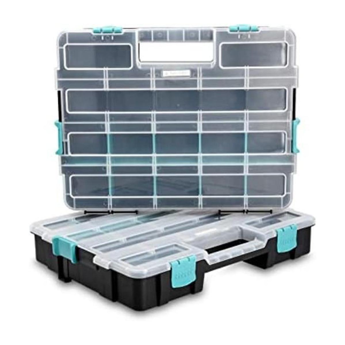 Navaris Caja de almacenamiento de plástico organizador