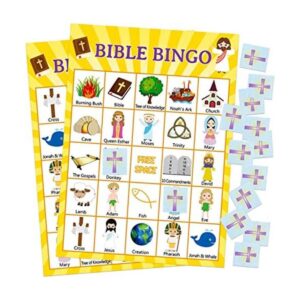 Juego de bingo de la Biblia para la escuela de la Biblia_1