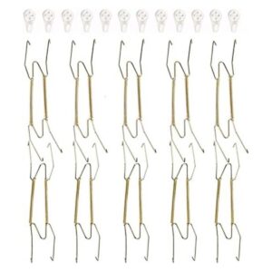 Fasunry Paquete de 10 perchas para placas de pared de 10.0