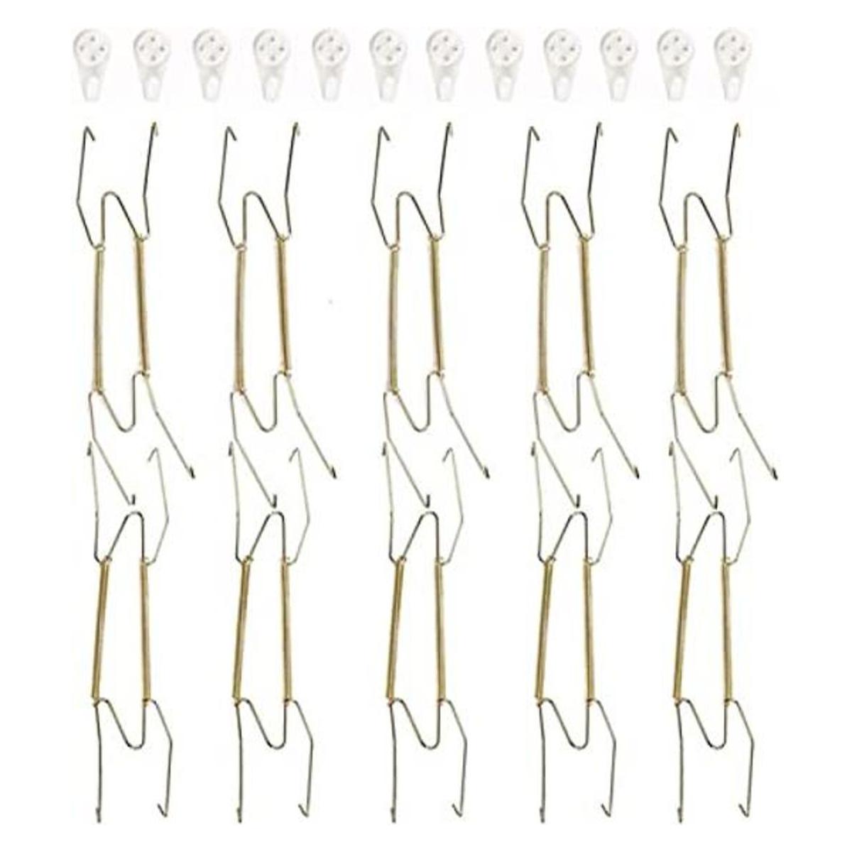 Fasunry Paquete de 10 perchas para placas de pared de 10.0