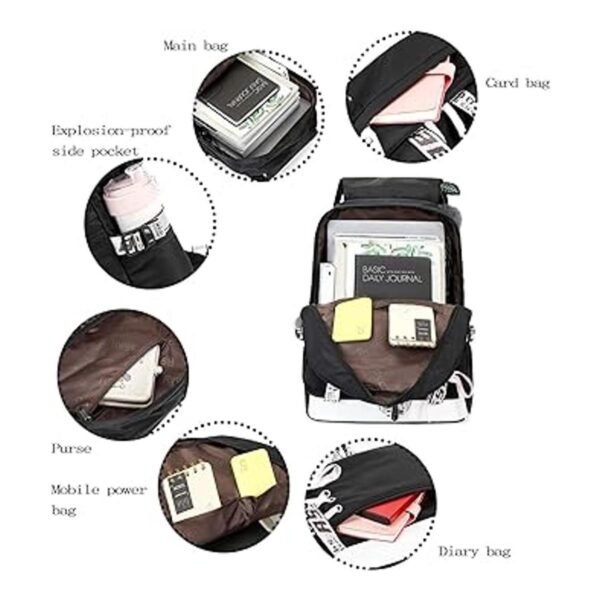 Mochila Asge escolar informal para libros de uso_4