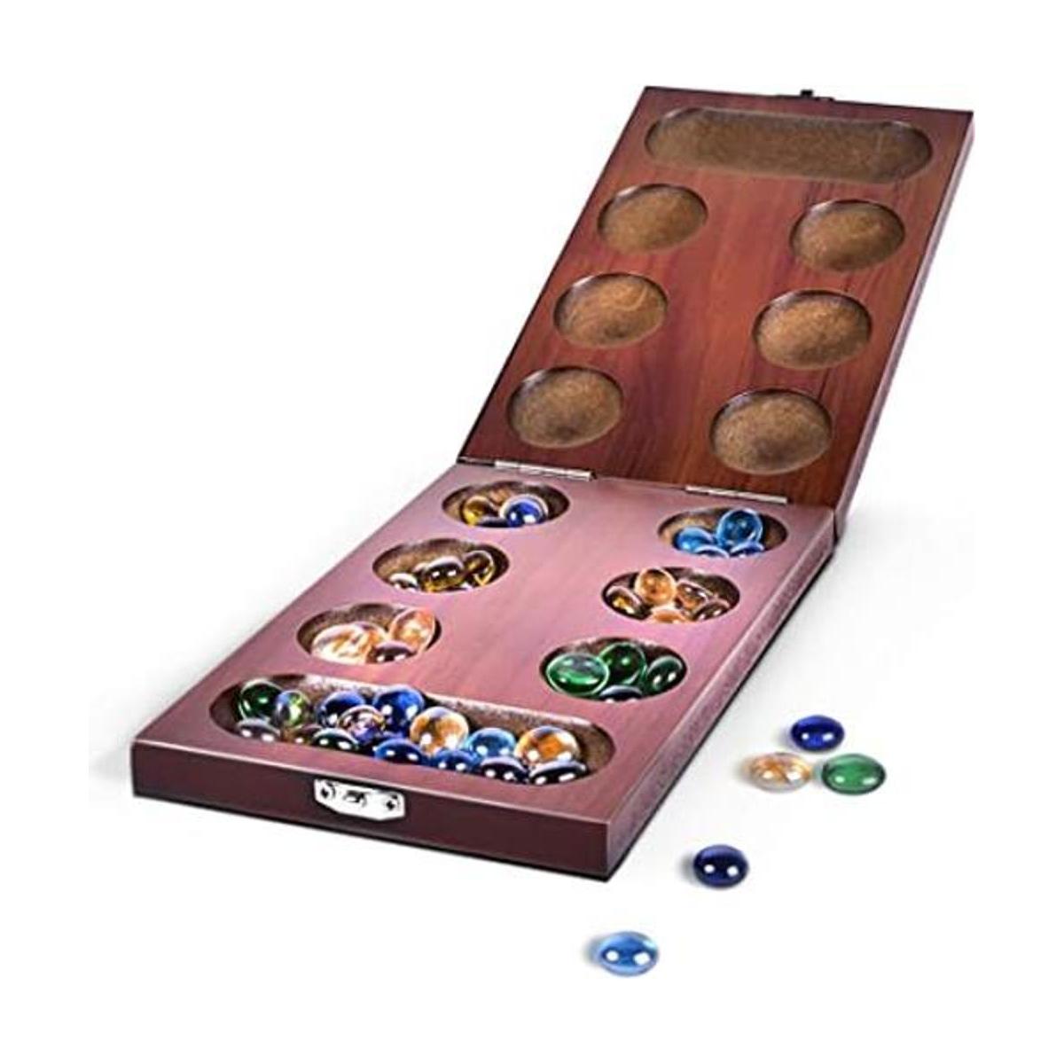 RNK Gaming Mancala Juego de mesa con tablero de madera