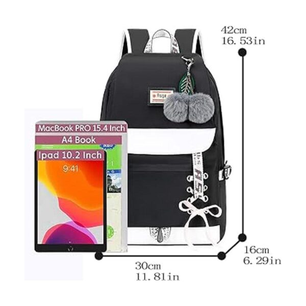 Mochila Asge escolar informal para libros de uso_6