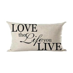 Ramirar Black Word Art Quote Love The Life You Live Lover_1