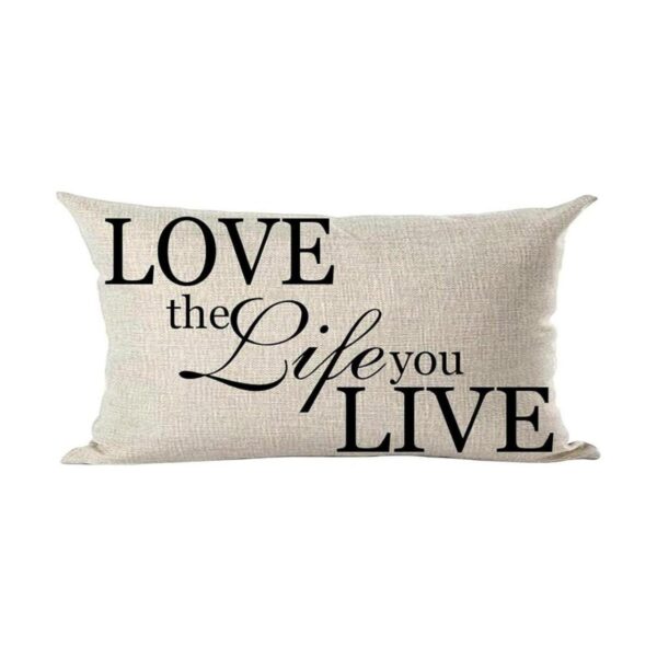 Ramirar Black Word Art Quote Love The Life You Live Lover_1