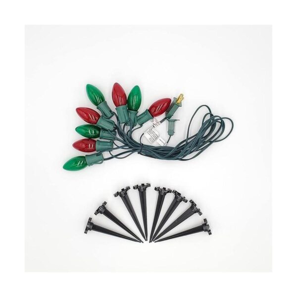 Lumabase Pathway Kit LED C9 color rojo y verde 8 unidades_2