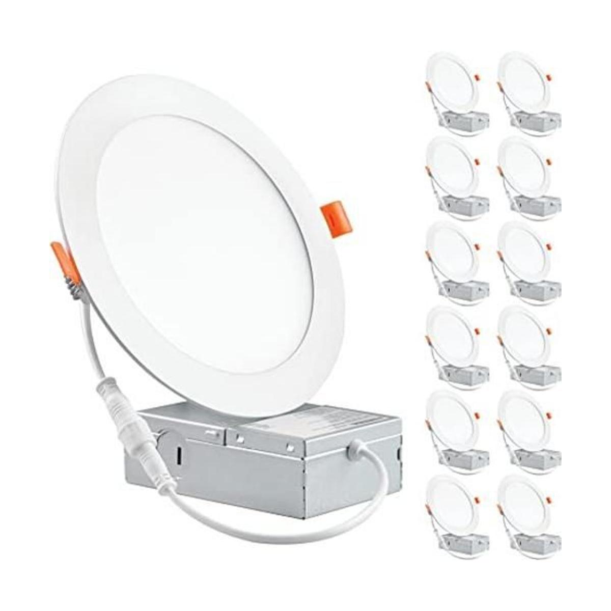 Lámpara downlight de panel delgado LED regulable de 6
