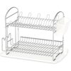 Simple Houseware Escurridor de platos de 2 niveles con